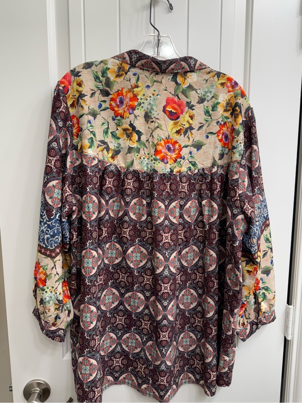 Umgee Multicolor western Floral Peasant Tunic cowgirl sz 2X - Picture 7 of 9
